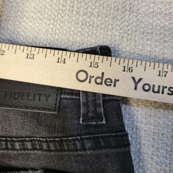 Fidelity Men's Hendrix Denim Indie Skinny Steel Wash Jeans 31x32 NWT $195 - Picture 11 of 14